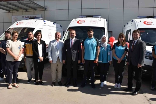 Aydın’da 3 yeni ambulans sağlık filosuna katıldı
