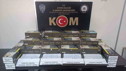 Aydın’da 9 bin 200 adet makaron ele geçirildi
