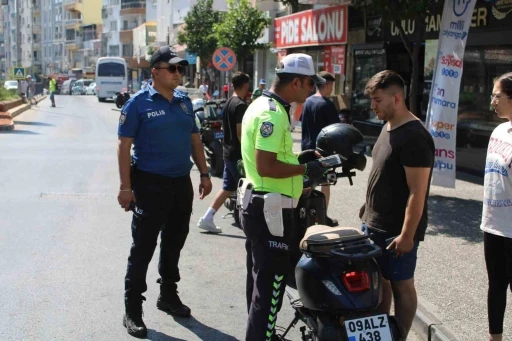 Aydın’da motosiklet sürücüleri denetlendi

