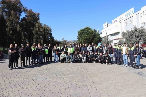 Aydın&rsquo;da motosiklet s&uuml;r&uuml;c&uuml;lerine g&uuml;venli s&uuml;r&uuml;ş eğitimi
