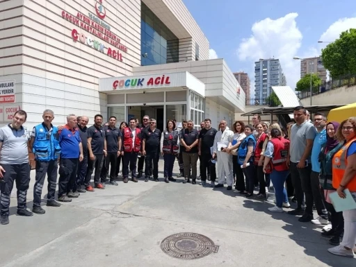 Aydın’daki Kadın Doğum ve Çocuk Hastalıkları Hastanesi’nde tatbikat gerçekleştirildi

