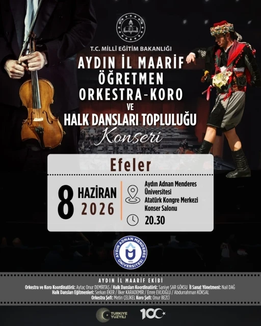 Aydın İl Maarif Korosu sanatseverlerle buluşuyor
