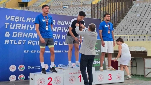 Aydınlı milli atlet, T&uuml;rkiye şampiyonu oldu

