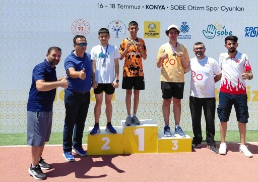 Aydınlı &ouml;zel sporcular Konya&rsquo;dan beş madalya ile d&ouml;nd&uuml;
