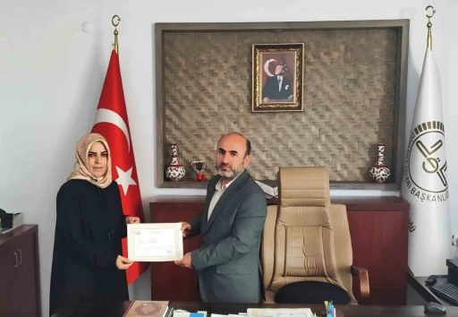 Aydıntepe M&uuml;ft&uuml;l&uuml;ğ&uuml; personeli başarı belgesiyle taltif edildi
