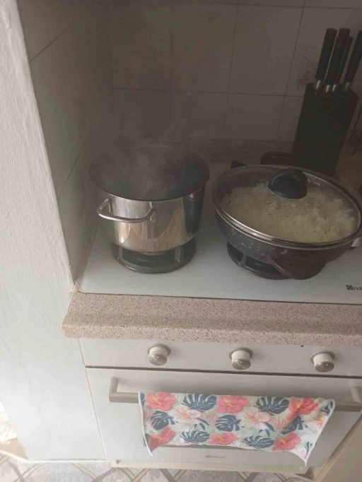 Ayvalık&rsquo;ta ocakta unutulan yemek paniğe neden oldu
