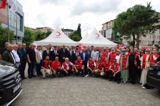 Bafra&rsquo;da Kızılay kan alma birimi a&ccedil;ılışı

