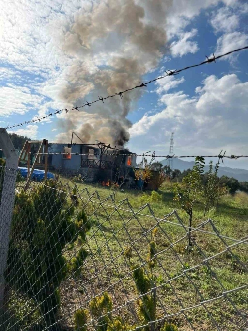 Bağ evinde korkutan yangın
