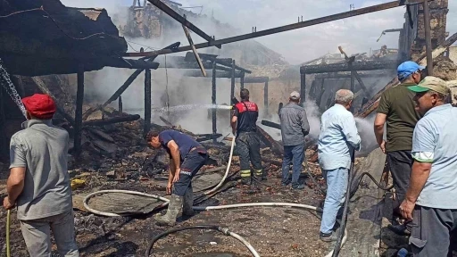 Bahçede yakılan ateş 2 ev ve 1 metruk binayı kül etti
