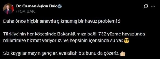Bakan Bak&rsquo;tan Marmaris Belediyesindeki havuz sorununa tepki

