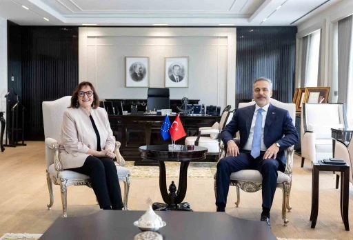 Bakan Fidan, Akdeniz Komiseri Suica ile g&ouml;r&uuml;şt&uuml;
