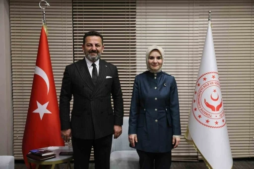 Bakan G&ouml;ktaş&rsquo;a kurum &ccedil;alışmaları hakkında bilgi verdi
