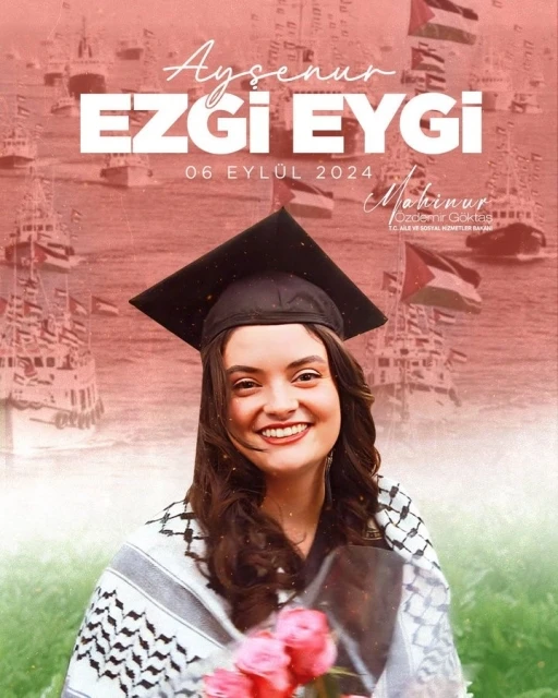 Bakan Göktaş, İsrail tarafından öldürülen insan hakları aktivisti Eygi’yi vefat yıldönümünde andı
