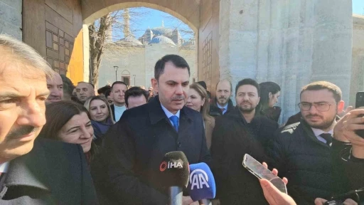 Bakan Kurum, restorasyonu tamamlanan Selimiye Camii&rsquo;ni ziyaret etti
