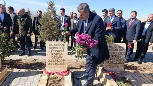 Bakan Tekin Şanlıurfa&rsquo;da deprem şehitliğini ziyaret etti
