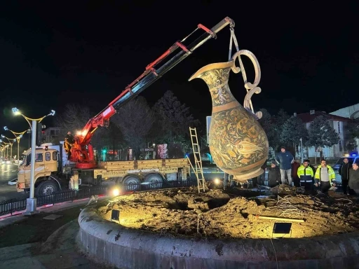 Bakır s&uuml;rahi ge&ccedil;ici olarak yerinden kaldırıldı
