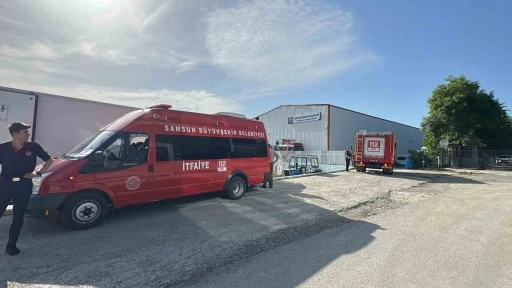 Balık işleme tesisinde yangın paniği
