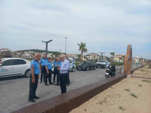 Balıkesir B&uuml;y&uuml;kşehir Belediyesi&rsquo;nden Sarımsaklı Plajı&rsquo;nda sıkı denetim
