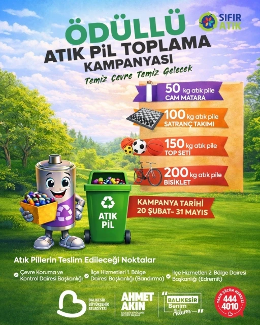 Balıkesir B&uuml;y&uuml;kşehirden &ouml;d&uuml;ll&uuml; "Sıfır Atık Projesi"
