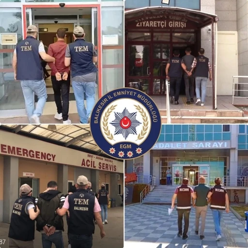 Balıkesir’de FETÖ operasyonu: 6 şüpheli yakalandı
