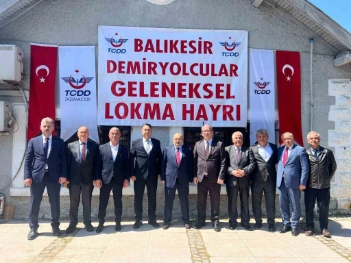 Balıkesir TCDD &ccedil;alışanlarından geleneksel lokma hayrı
