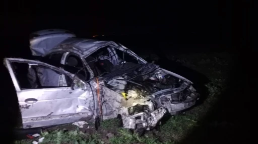 Bandırma&rsquo;da otomobil domuza &ccedil;arpıp takla attı: 1 &ouml;l&uuml;, 1 yaralı
