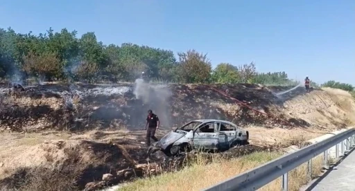 Bariyerlere &ccedil;arpan otomobil alev almıştı: Ağır yaralanan s&uuml;r&uuml;c&uuml; hayatını kaybetti
