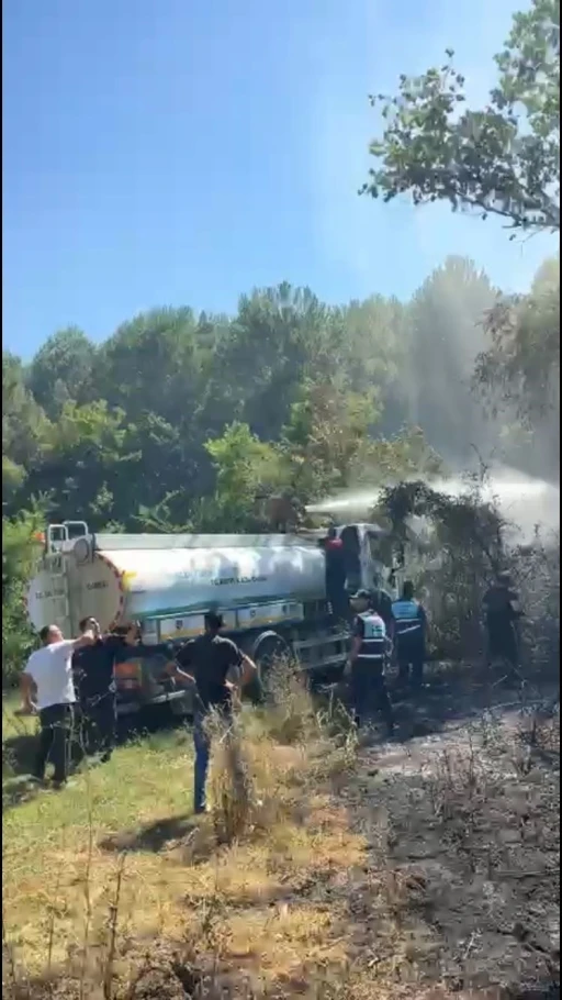 Bartın’da bahçe yangını ormana sıçramadan söndürüldü

