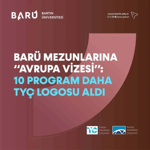 BARÜ’de10 program daha TYÇ logosu aldı
