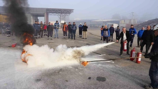 Başiskele’de yangın eğitimi ve tatbikatı
