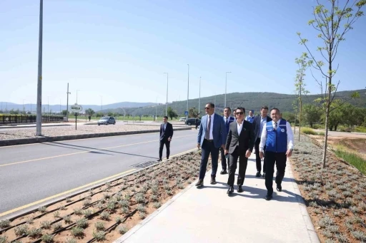 Başkan Aras, tamamlanan yol çalışmalarını inceledi
