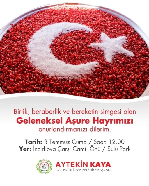 Başkan Aytekin Kaya vatandaşları aşure hayrına davet etti
