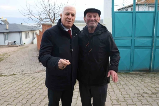 Başkan Bozbey&rsquo;den Yaren Leylek ve Adem Amca&rsquo;ya ziyaret
