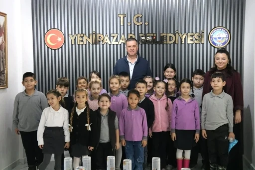 Başkan Ercan minik &ouml;ğrencileri belediyede ağırladı
