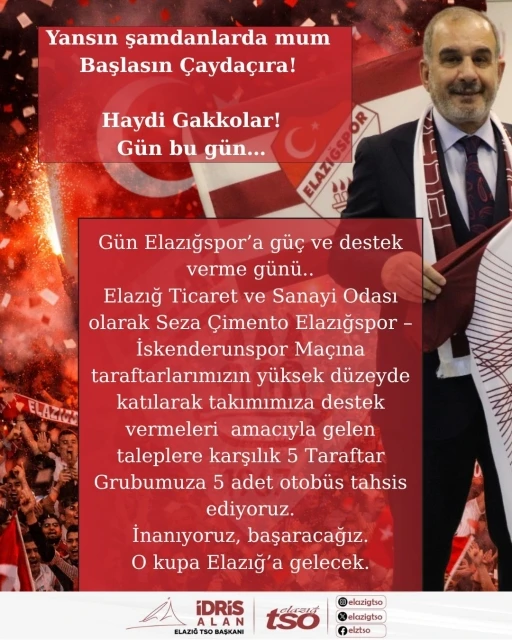 Başkan İdris Alan&rsquo;dan taraftarlara 5 otob&uuml;s tahsisi
