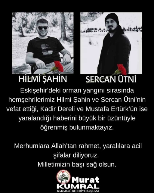 Başkan Kumral’dan orman şehitleri için taziye mesajı

