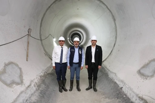 Başkan &Ouml;nt&uuml;rk, T&uuml;rkiye&rsquo;nin en b&uuml;y&uuml;k atık su t&uuml;neli projesini inceledi
