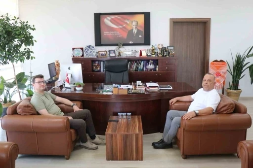 Başkan &Ouml;zel, Kaymakam S&ouml;zen&rsquo;i ağırladı
