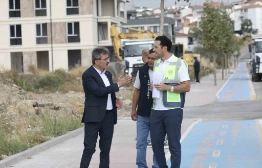Başkan Şenol Dinç yeni pazar alanını inceledi
