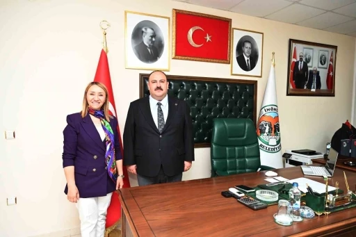 Başkan Tekin&rsquo;den İn&ouml;n&uuml;&rsquo;ye ziyaret
