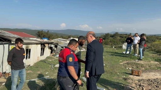 Başkan Torun, yangın sonrası inceleme yaptı
