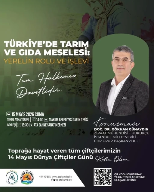 Başkan T&uuml;rkel: "Atakum Tarım Tesisi, şehirdeki kırsal kalkınma &ccedil;alışmalarına katkı sağlayacak"
