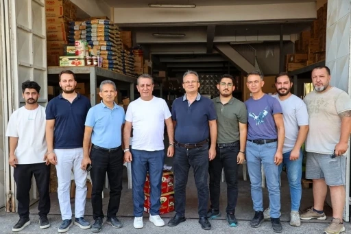 Başkan Yetişkin, esnaflarla g&ouml;r&uuml;şt&uuml;
