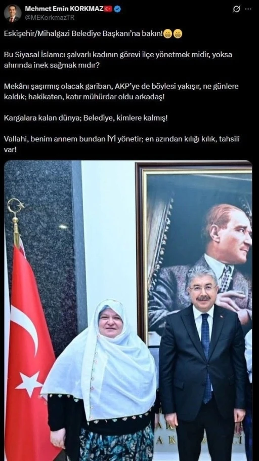 Başkan Zeynep G&uuml;neş&rsquo;e y&ouml;nelik sosyal medya paylaşımıyla ilgili davada iddianame hazırlandı
