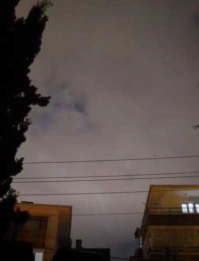 Başkent&rsquo;te g&ouml;ky&uuml;z&uuml;ndeki ışıklar merak uyandırdı
