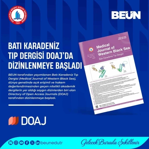 Batı Karadeniz Tıp Dergisi DOAJ&rsquo;da dizinlenmeye başladı
