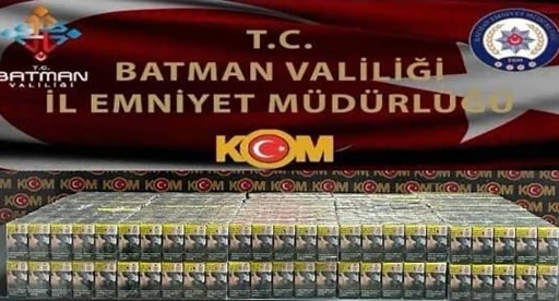 Batman&rsquo;da uygulama noktasında ka&ccedil;ak sigara ele ge&ccedil;irildi
