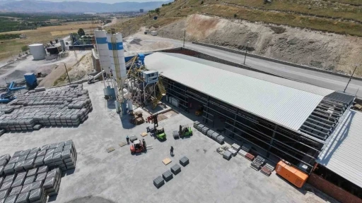 Battalgazi Belediyesi Kilit Taşı ve Bord&uuml;r &Uuml;retim Tesisi &uuml;retime başladı
