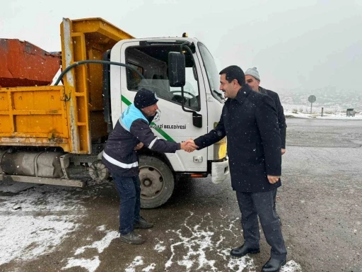 Battalgazi&rsquo;de kar teyakkuzu
