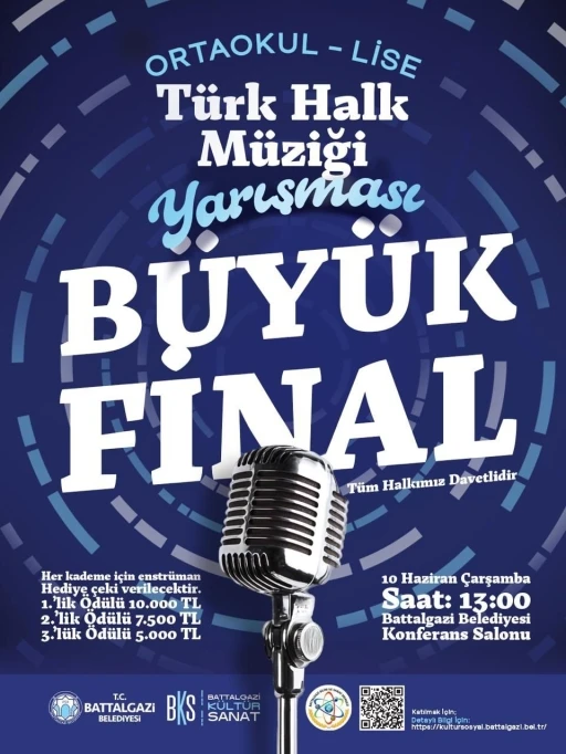 Battalgazi&rsquo;de T&uuml;rk Halk M&uuml;ziği Yarışması final heyecanı
